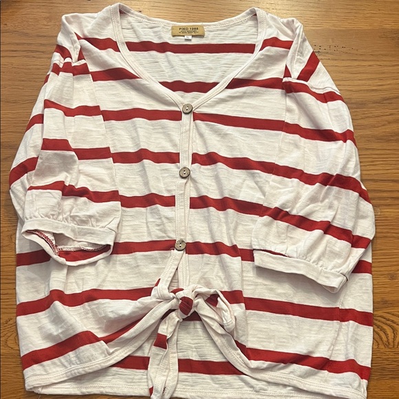 Piko 1988 Red and White Striped Top - Picture 1 of 2